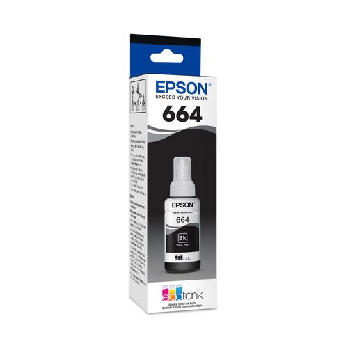 Botella de tinta Epson 664 Negro